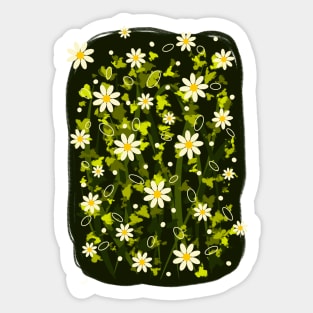 Daisy flower garden Sticker